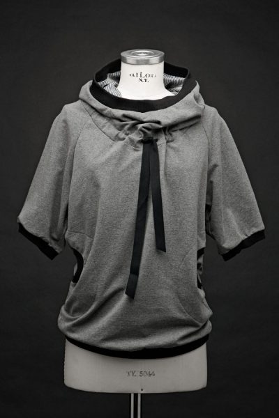 HOODY SUZI SHORT | 4000 grey b
