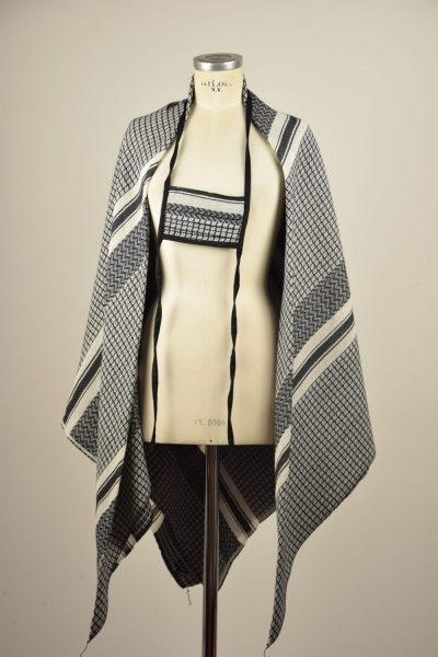 sarf poncho black:white 5